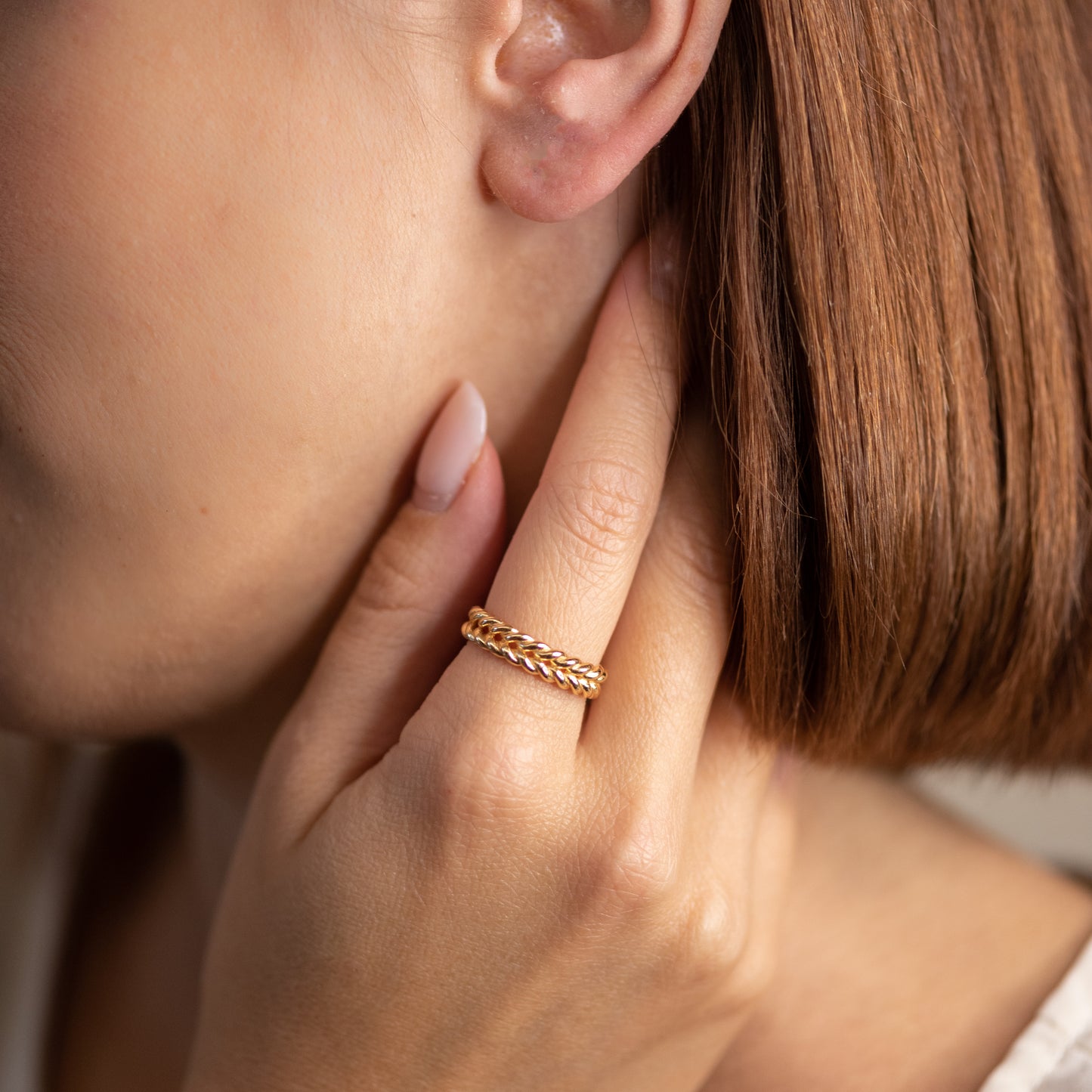 Anello Intreccio Placcato Oro