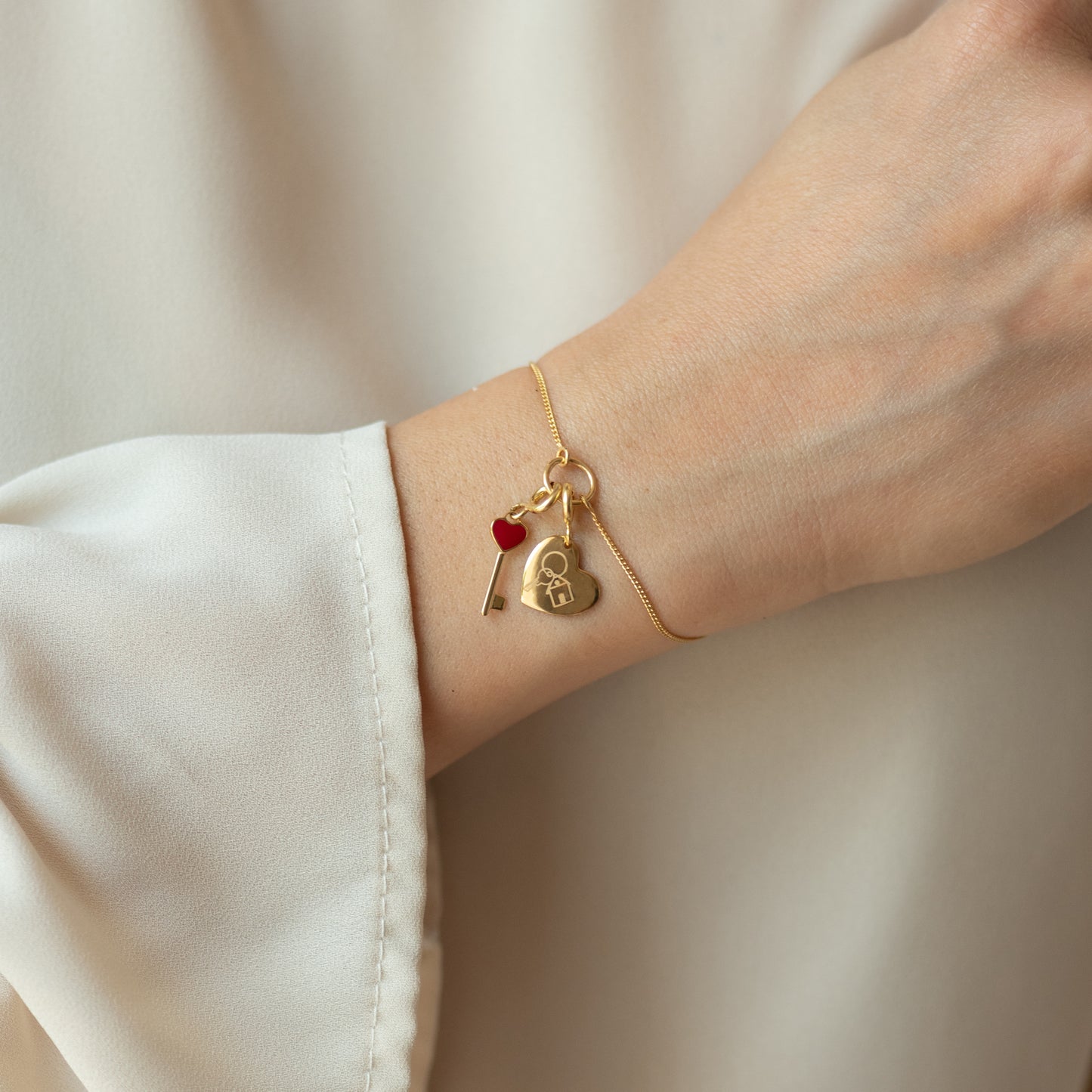 Charm Ci Vediamo a Casa Placcato Oro