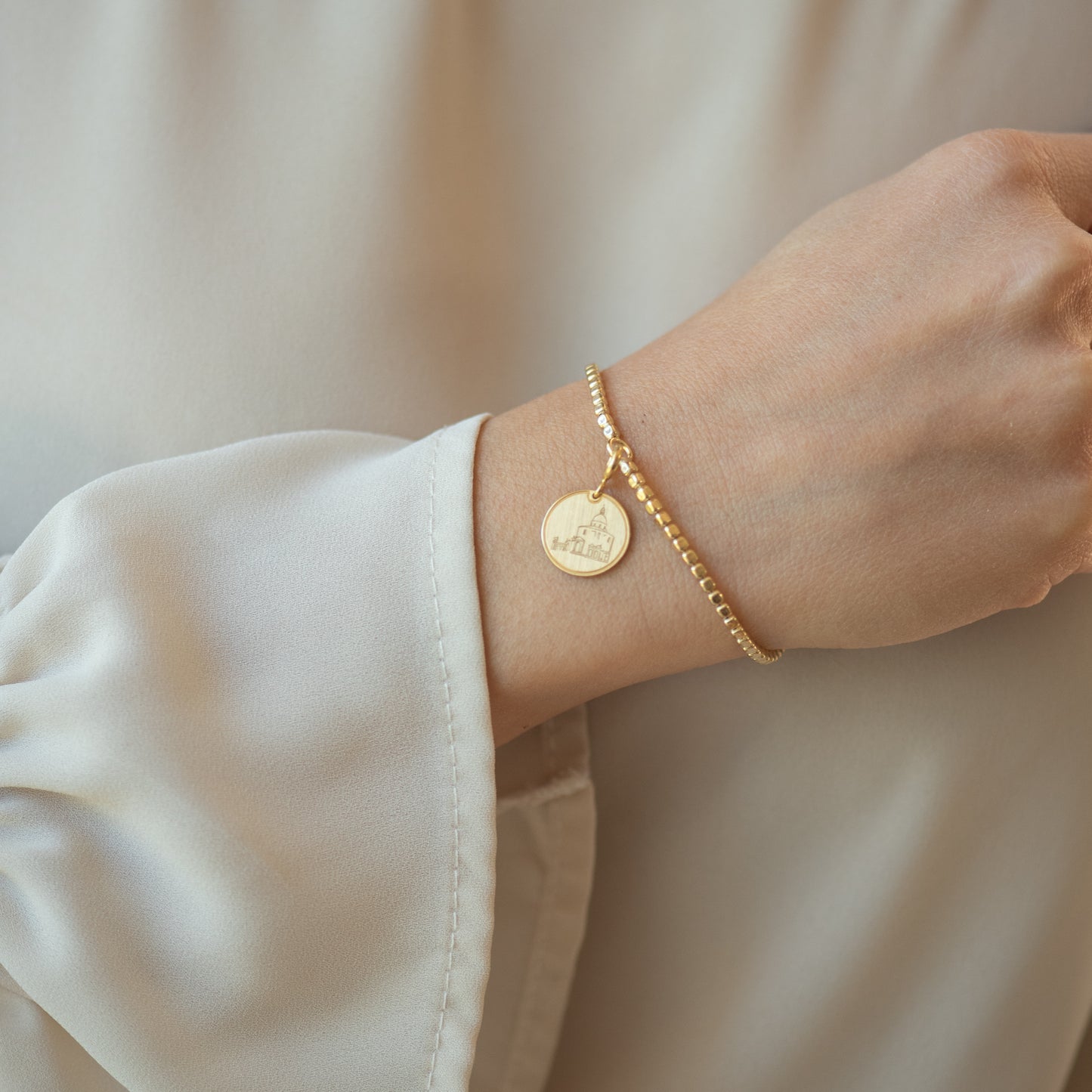 Charm San Luca Placcato Oro