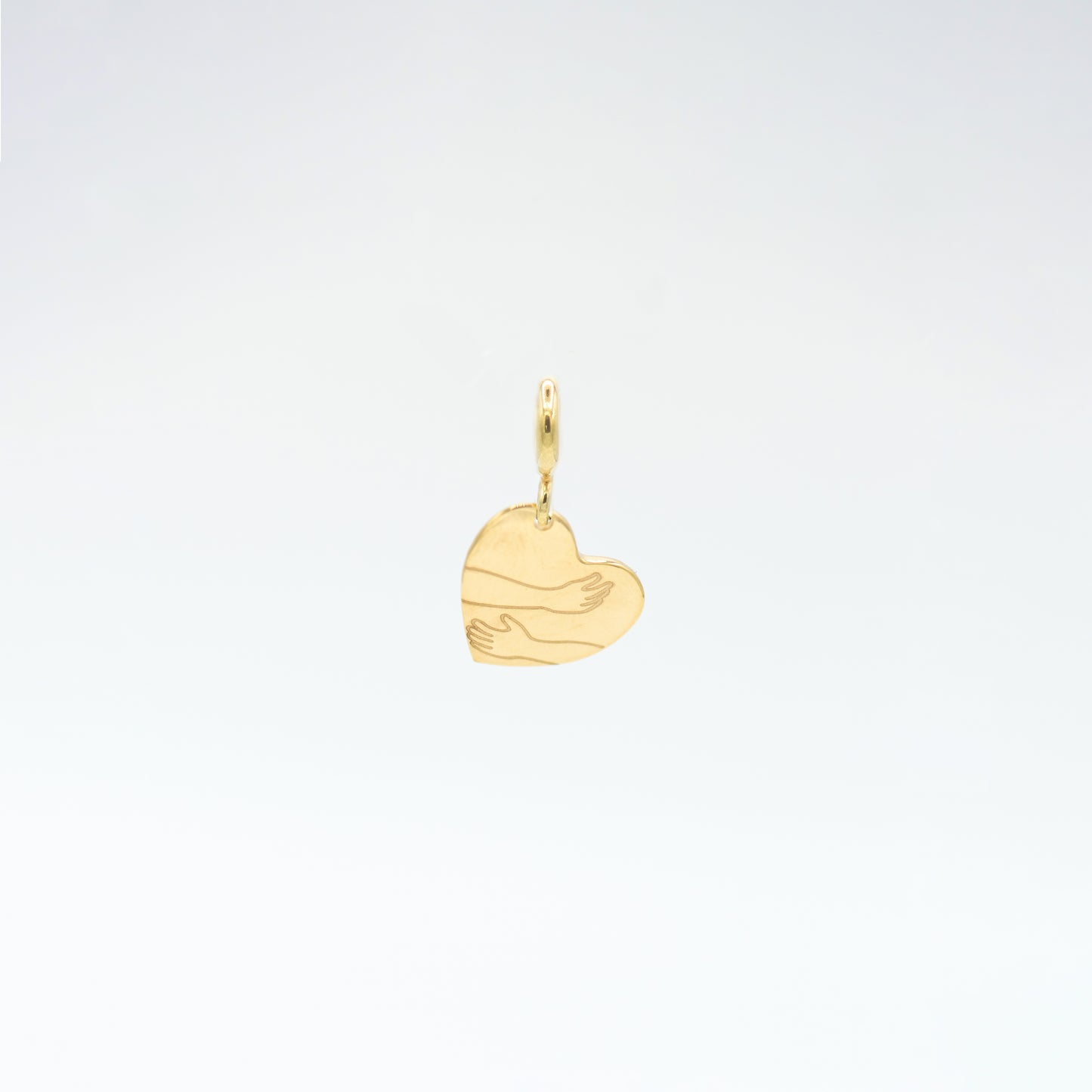 Charm ciondolo abbraccio placcato oro