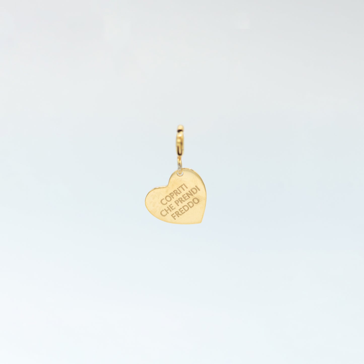 Charm ciondolo copriti che prendi freddo oro