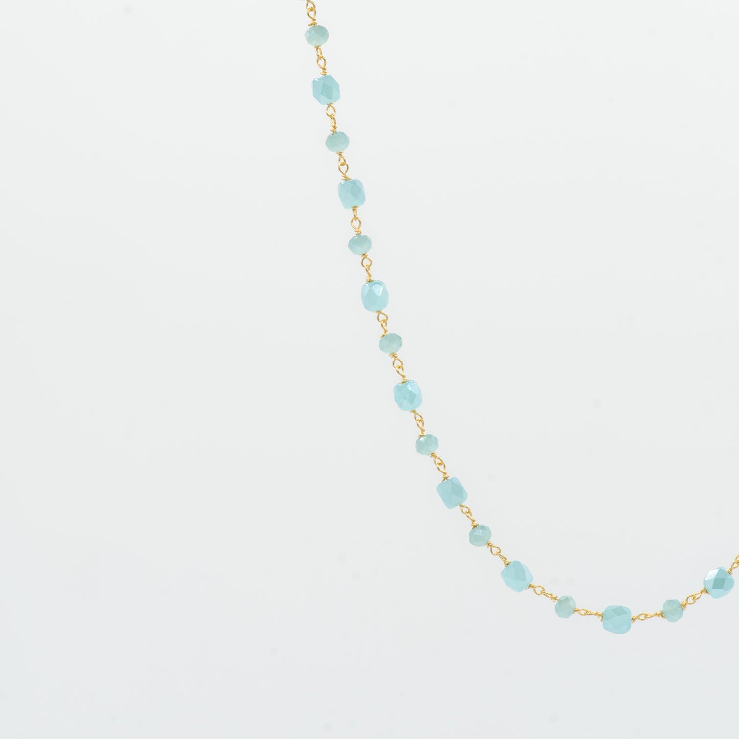 Collana Azzurro Mare Placcata Oro