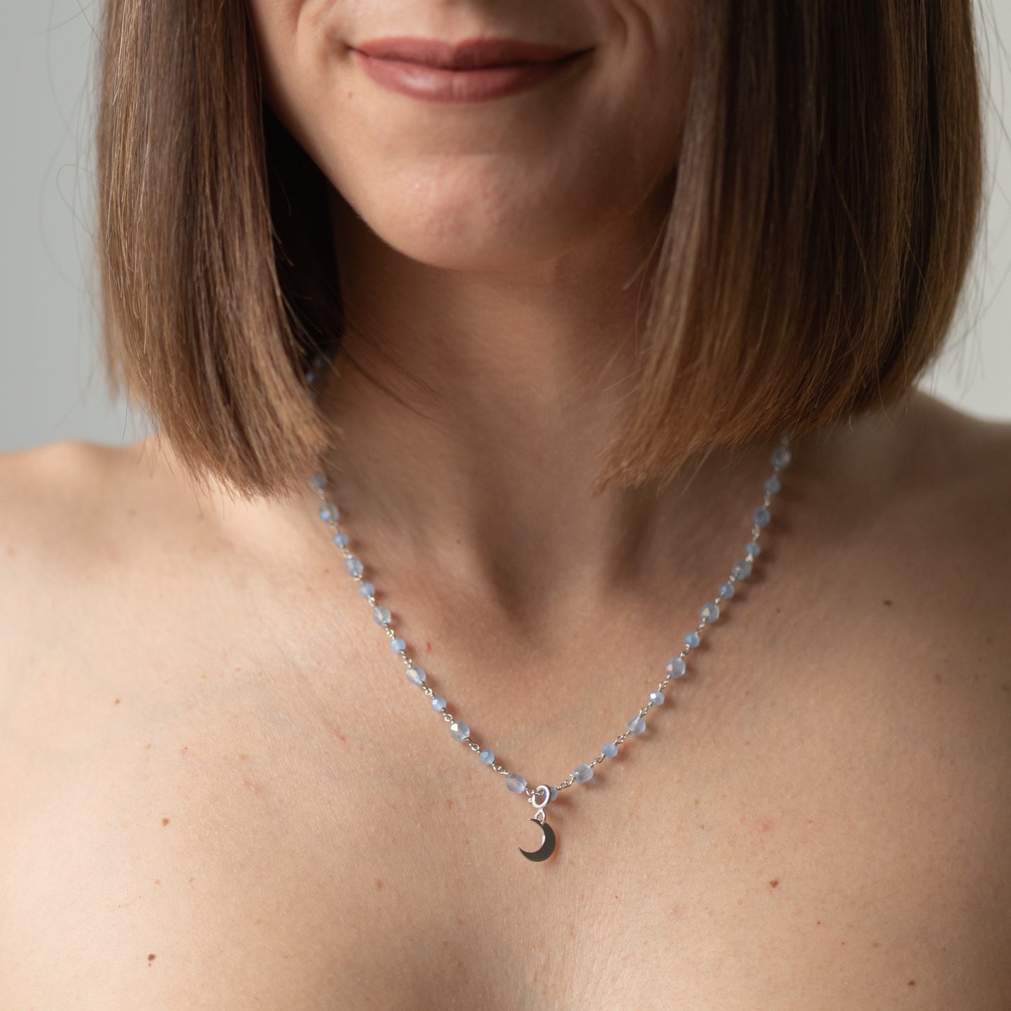 Collana Blu Oceano Argento