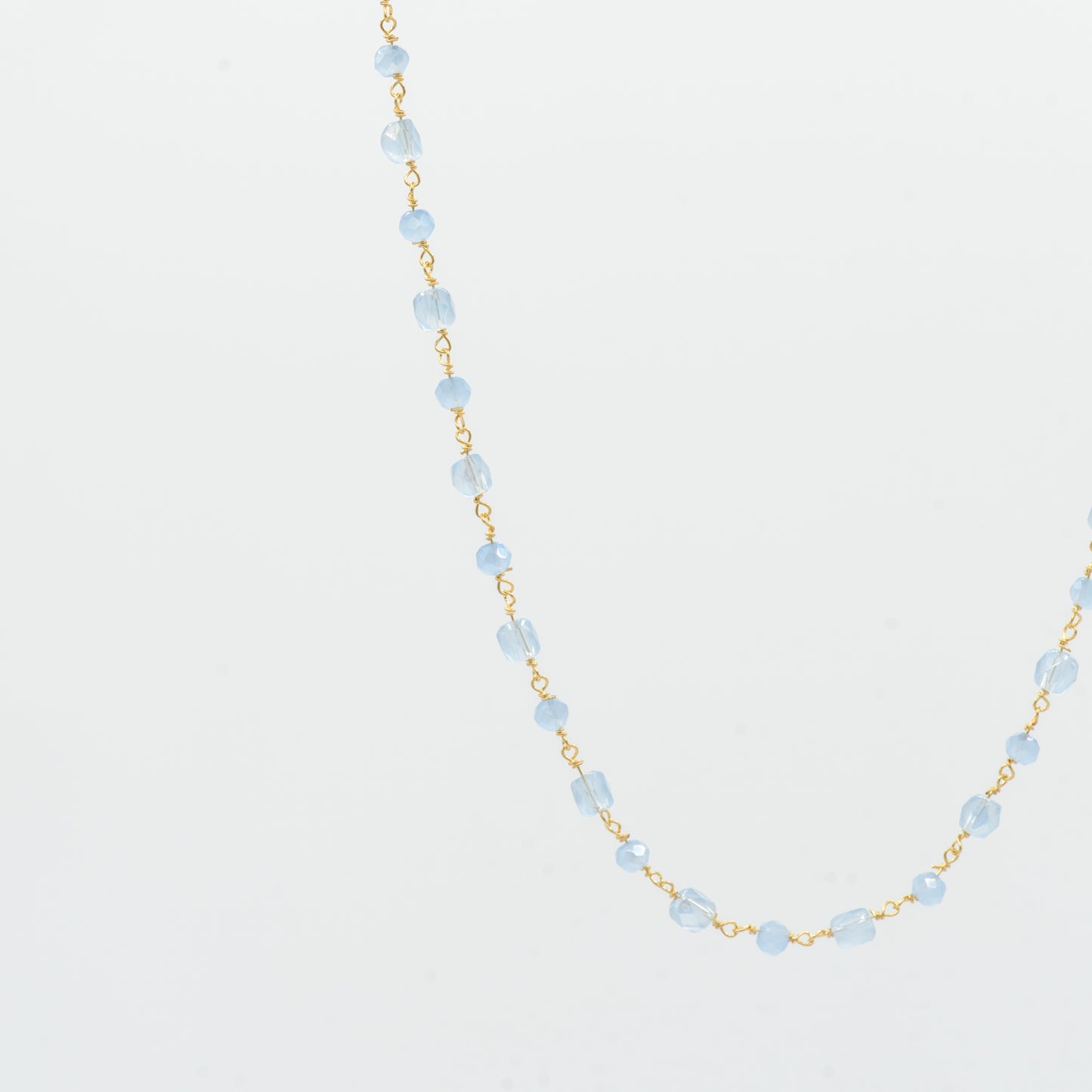 Collana Blu Oceano Placcata Oro
