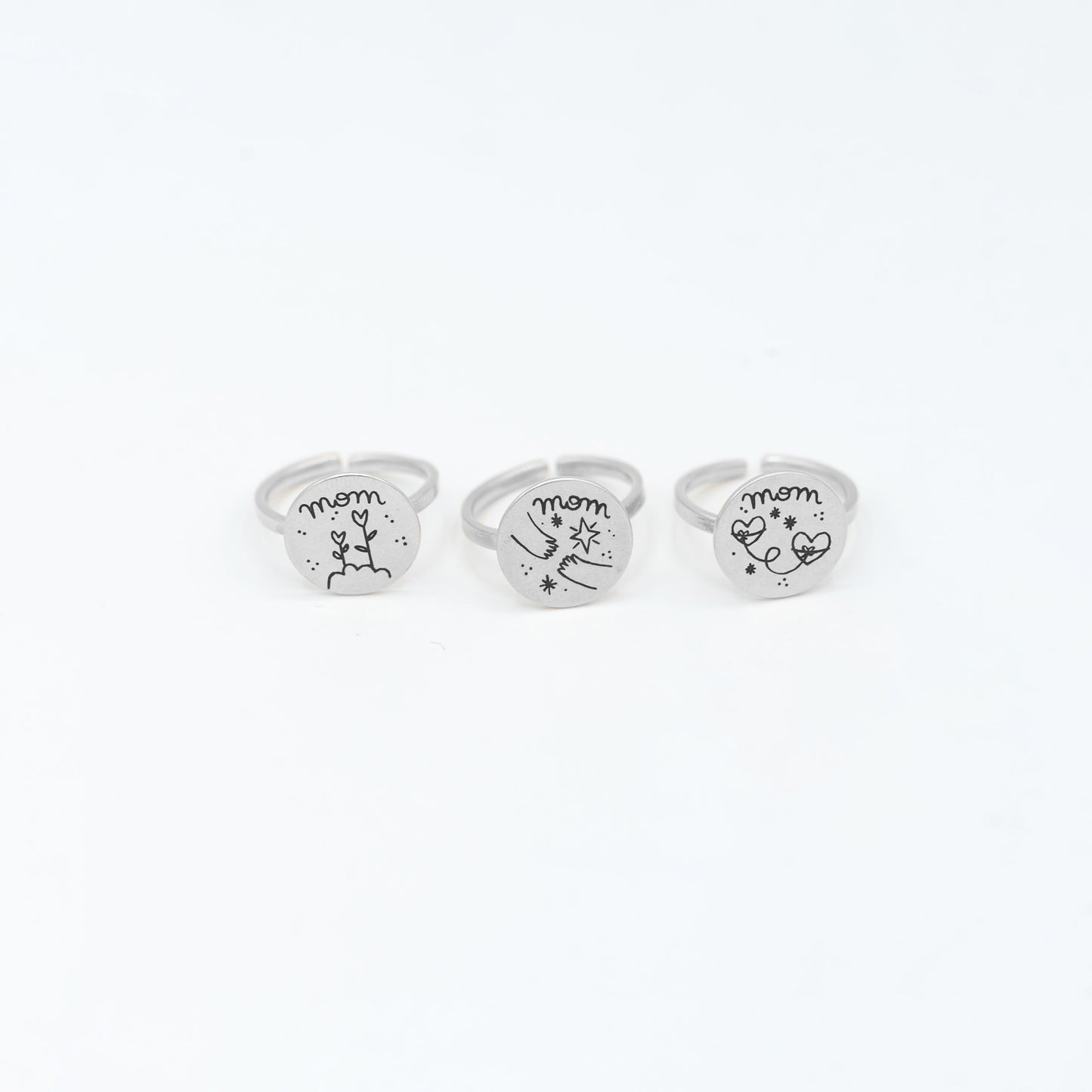 Anello Mamma in Cielo Argento
