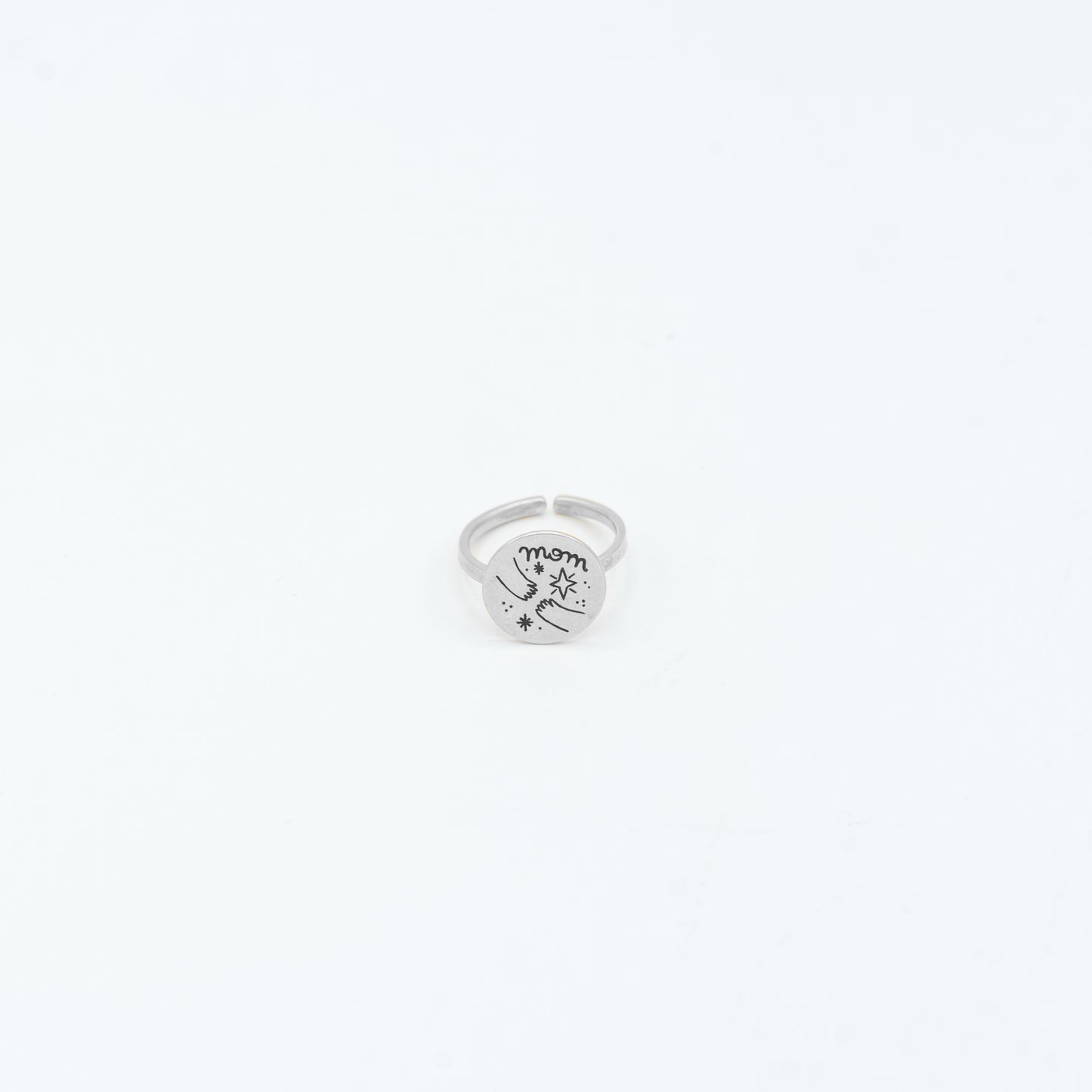 Anello Mamma in Cielo Argento