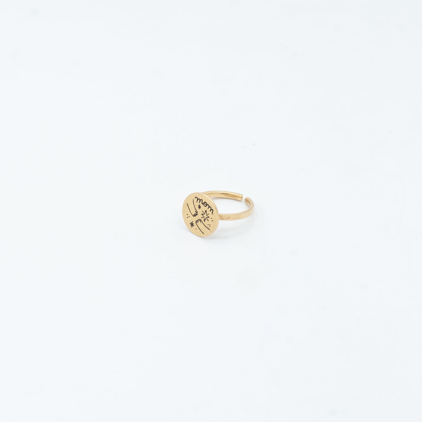 Anello Mamma in Cielo Placcato Oro