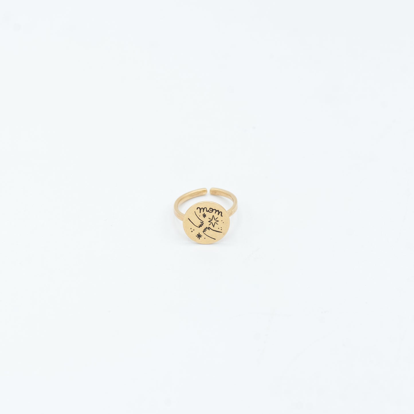 Anello Mamma in Cielo Placcato Oro