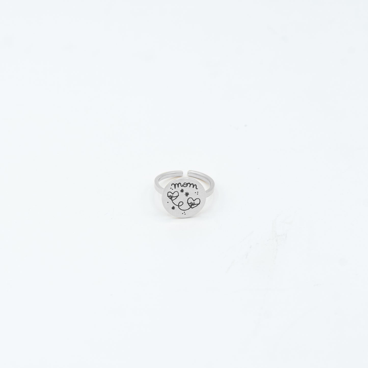Anello Mamma Cuore a Cuore Argento