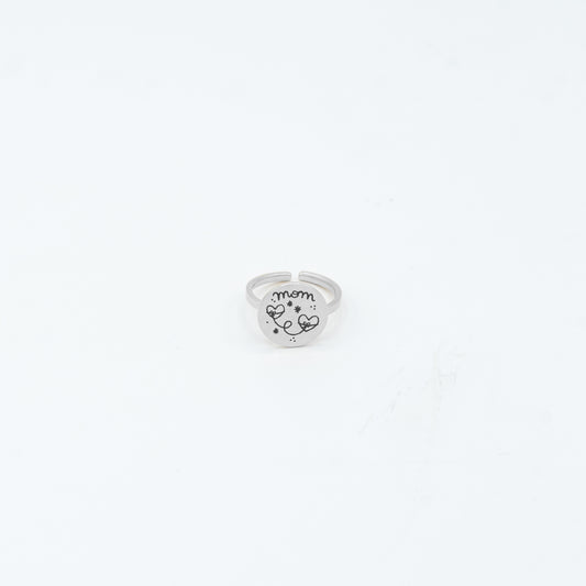 Anello Mamma Cuore a Cuore Argento