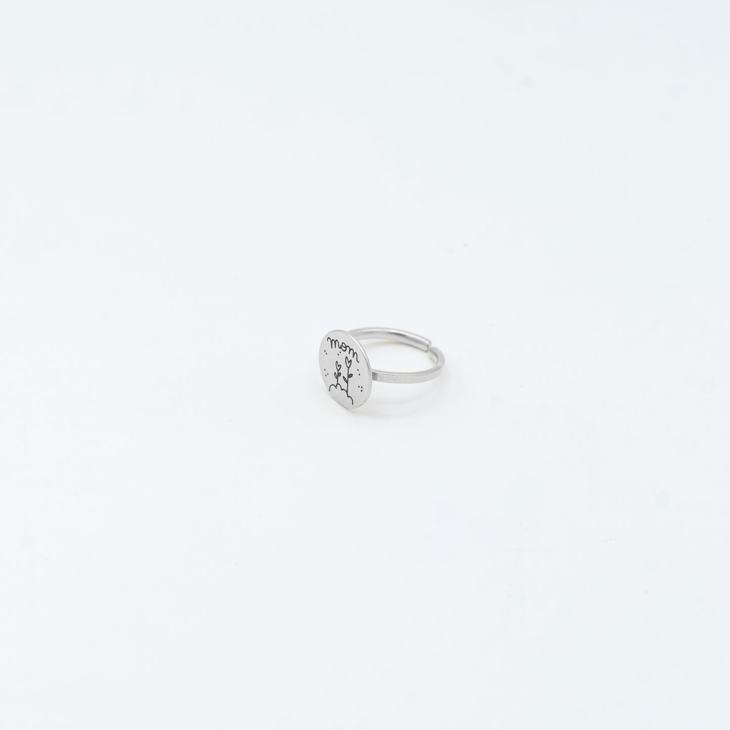 Anello Mamma Tulipano Argento