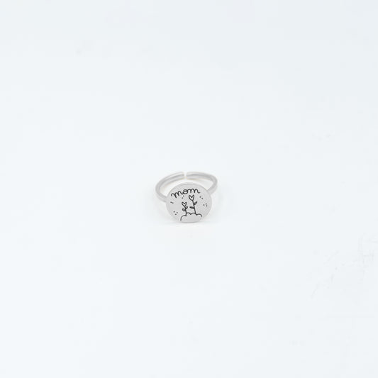 Anello Mamma Tulipano Argento