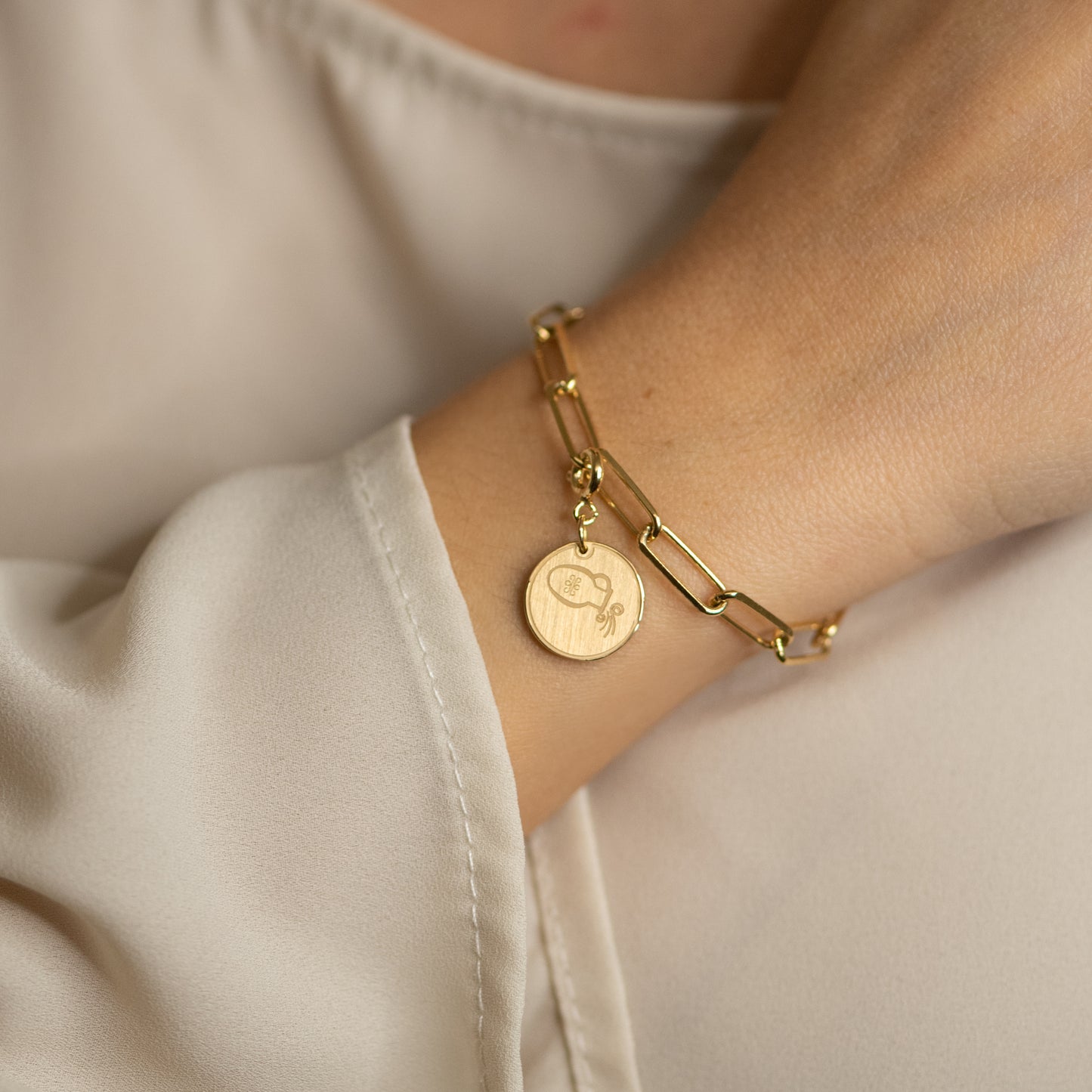 Charm Aquario Placcato Oro