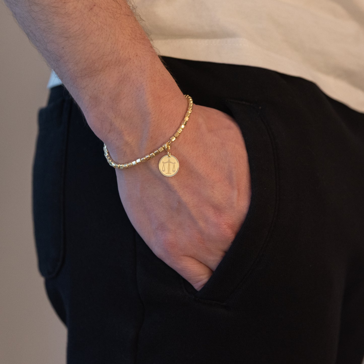 Charm Bilancia Placcato Oro