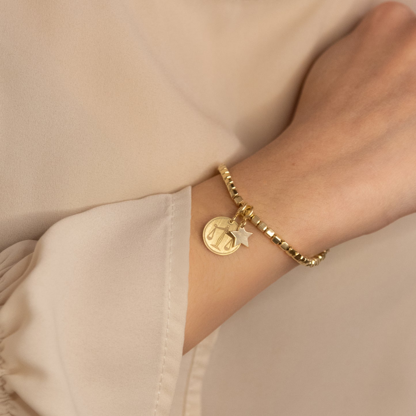 Charm Bilancia Placcato Oro