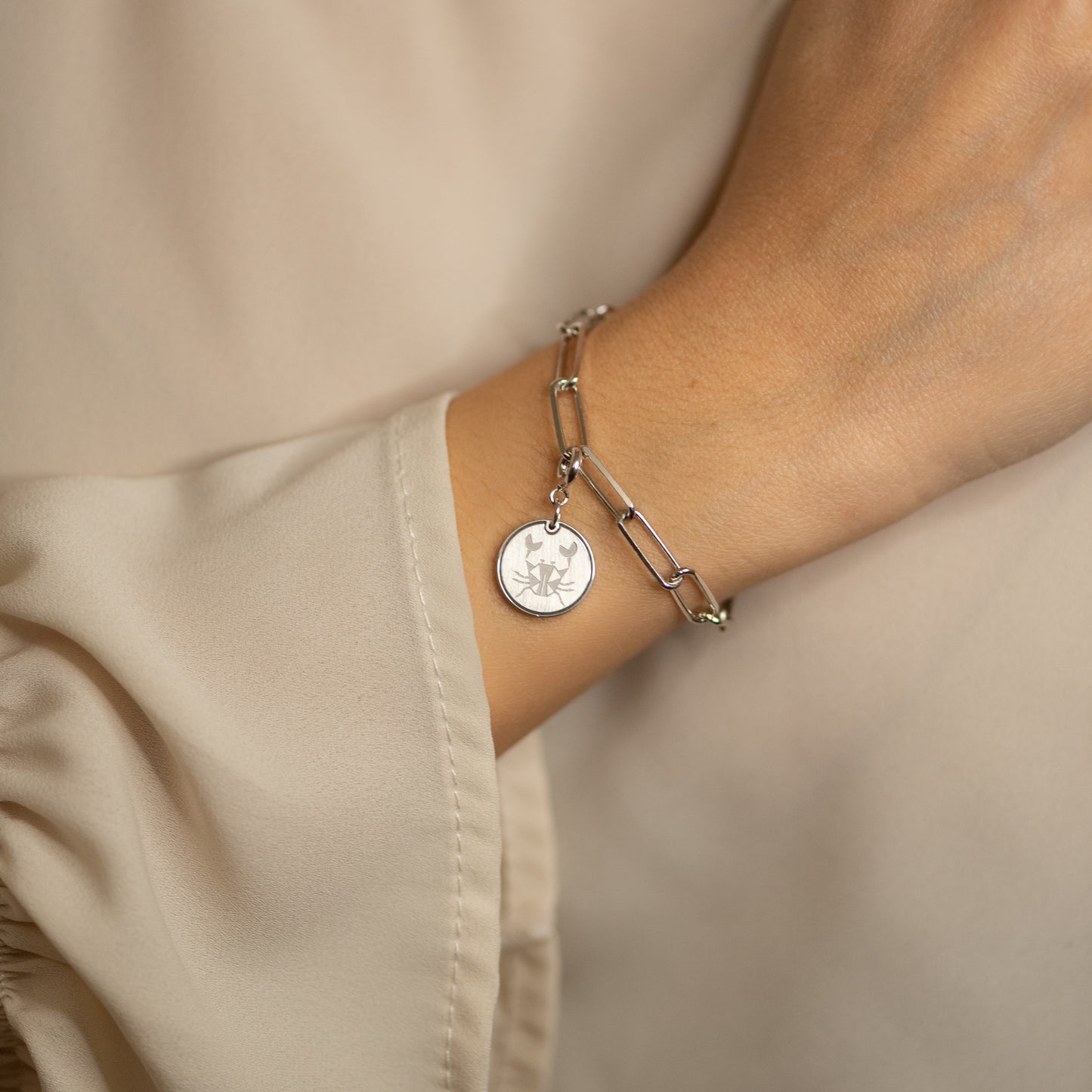 Charm Cancro Argento