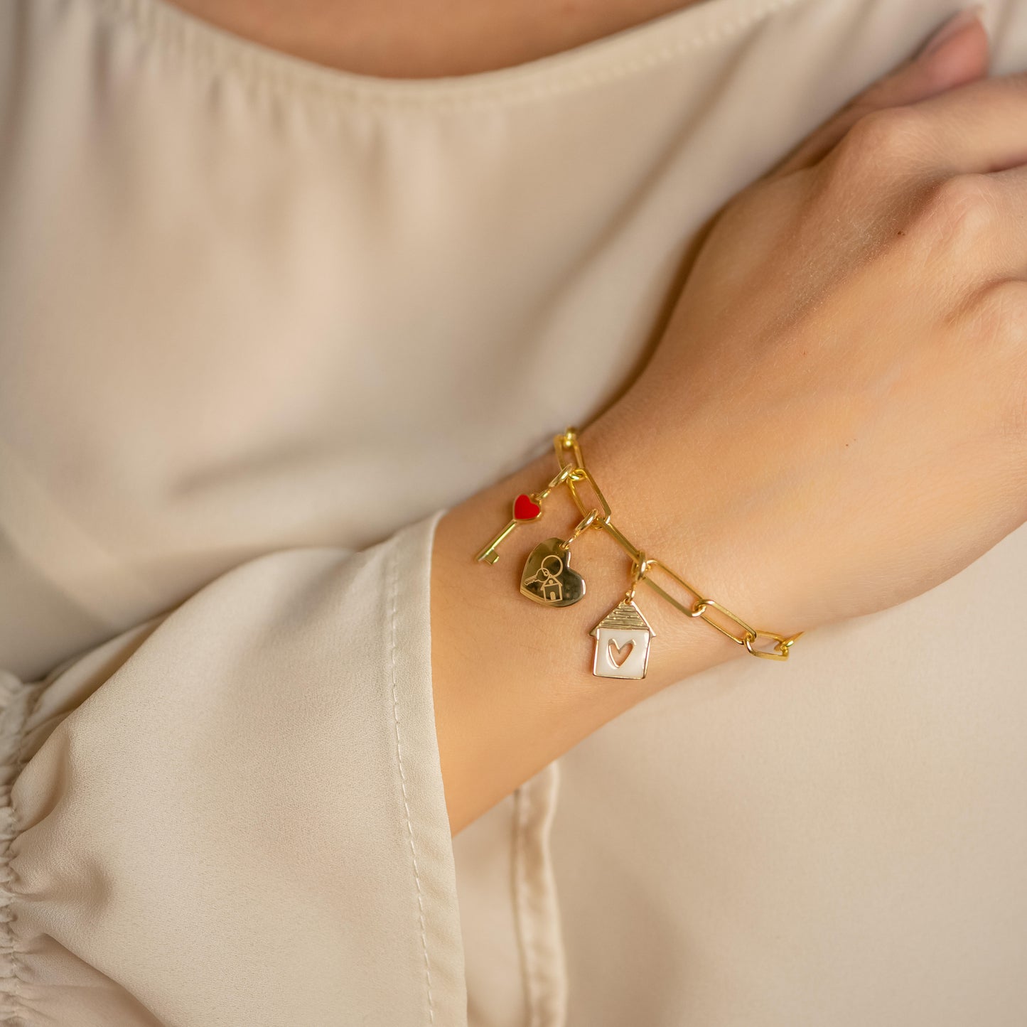 Bracciale Catena Placcato Oro