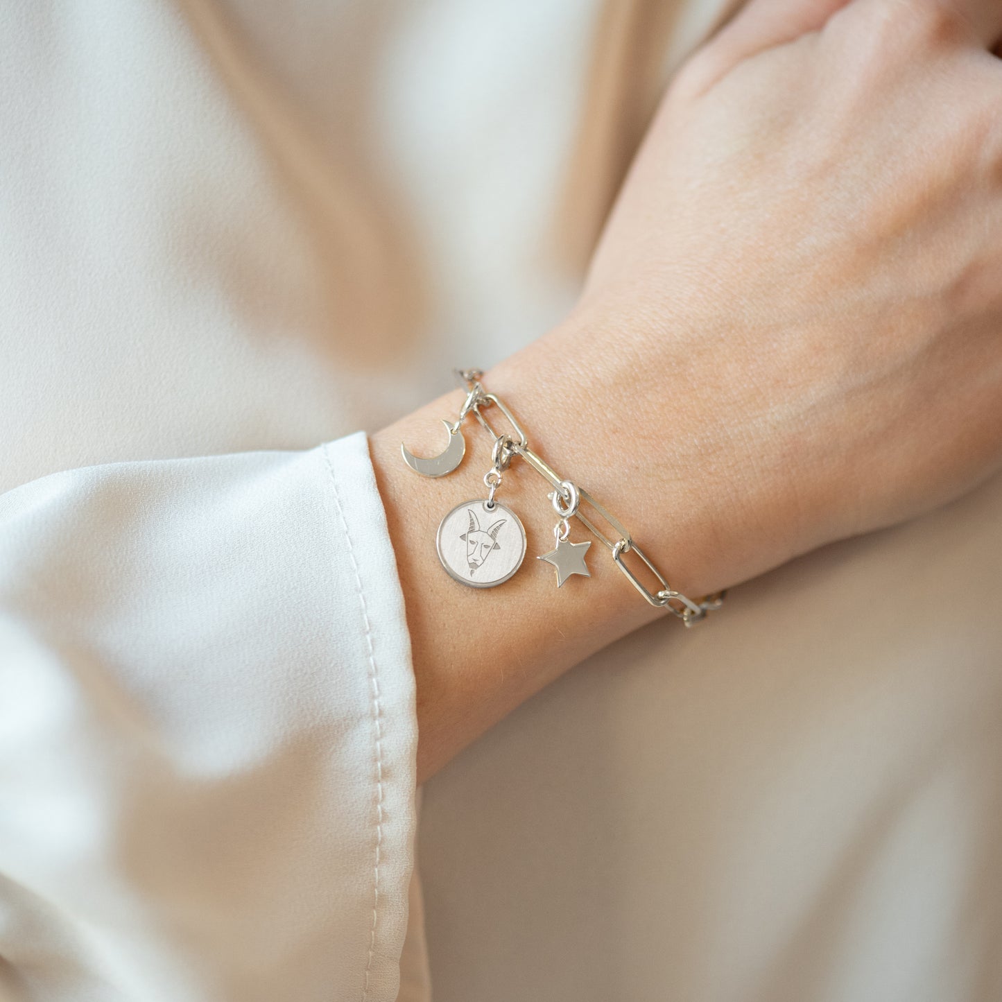 Charm Luna Storta Argento