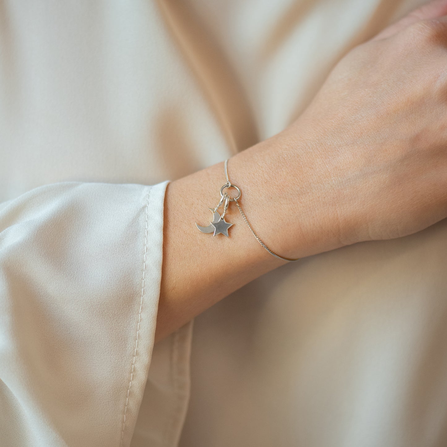 Charm Luna Storta Argento