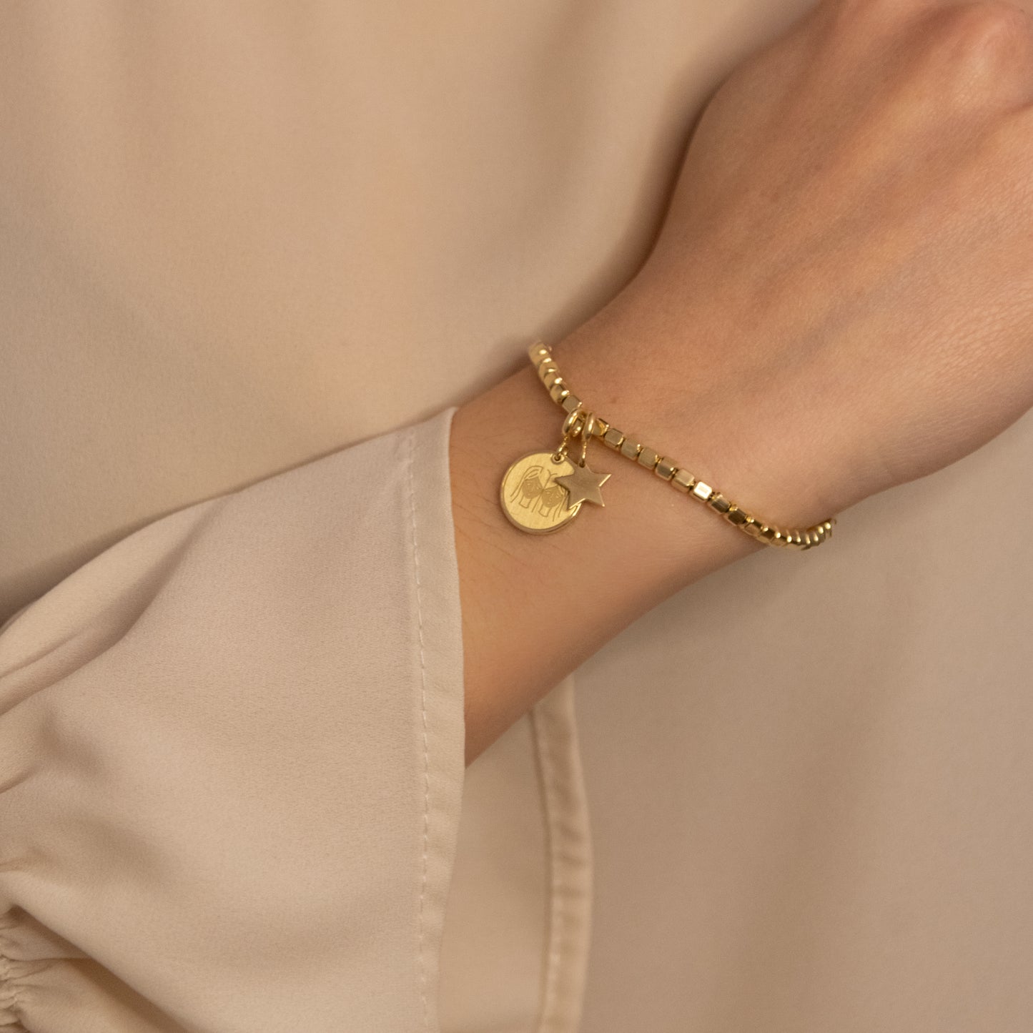 Charm Gemelli Placcato Oro