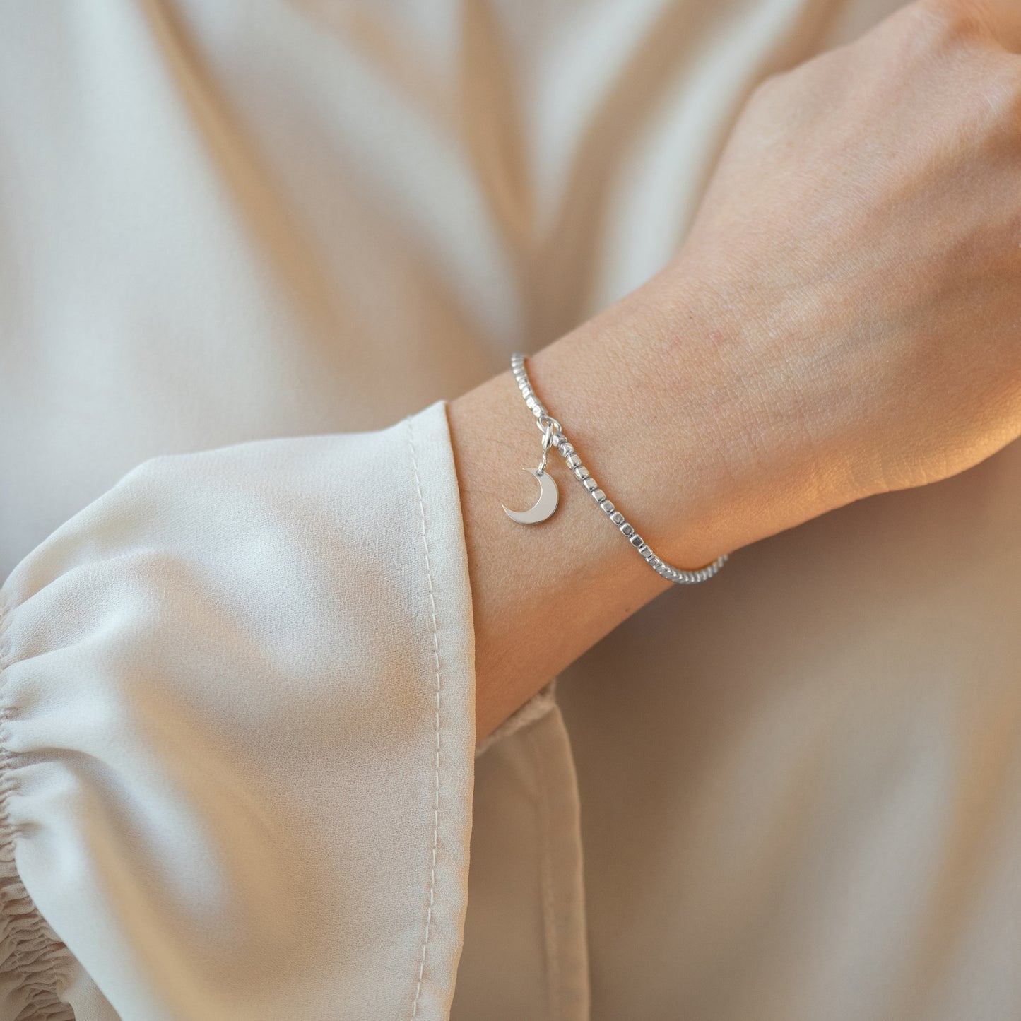 Charm Luna Storta Argento