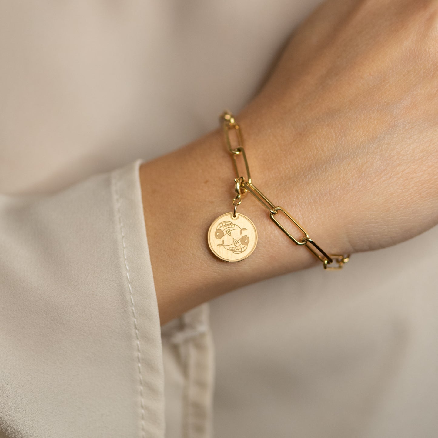 Charm Pesci Placcato Oro