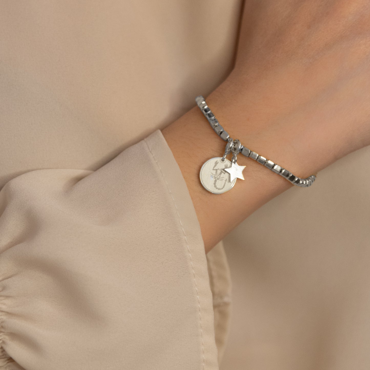 Charm Scorpione Argento