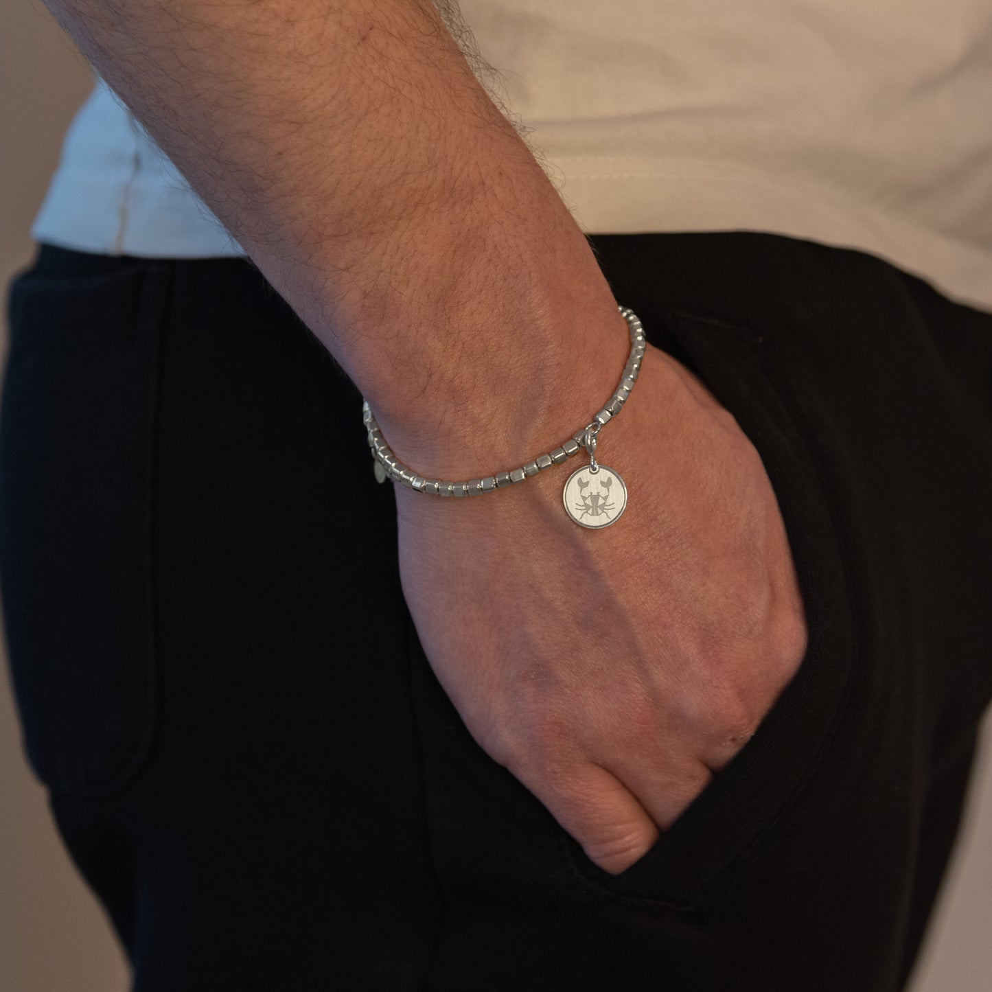 Charm Cancro Argento