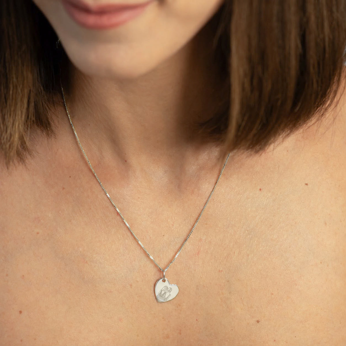Charm Cuore Personalizzabile Argento