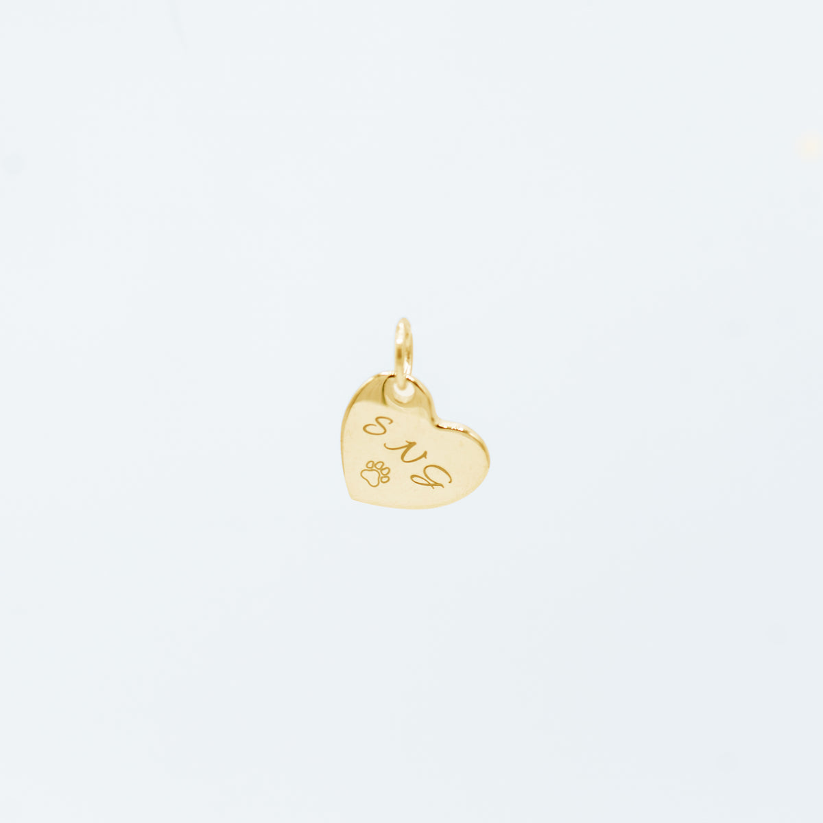 Charm Cuore Personalizzabile Placcato Oro