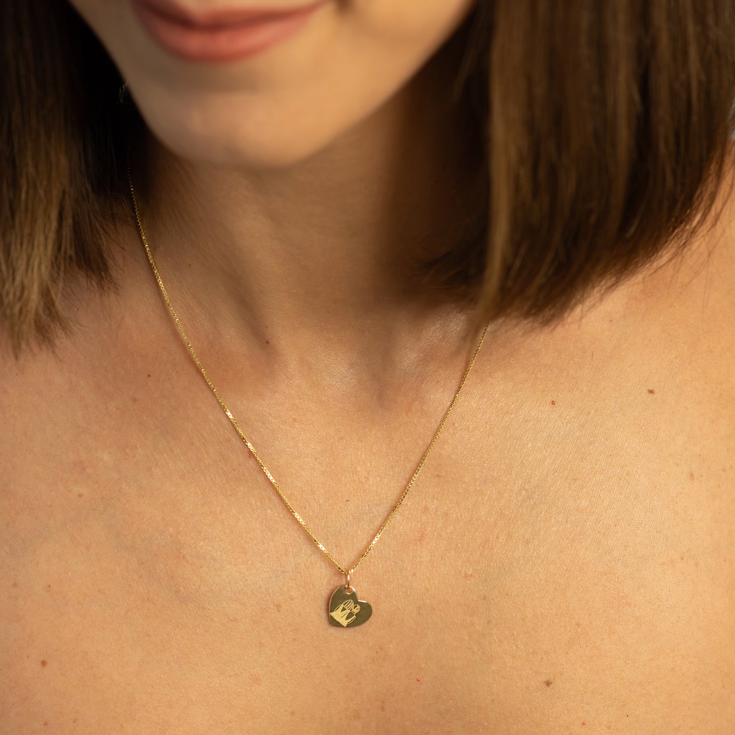 Charm Cuore Placcato Oro