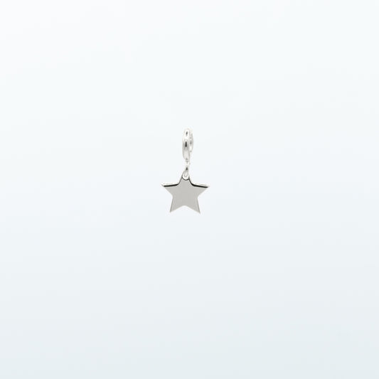 Charm stella argento