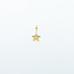 Charm stella placcato oro