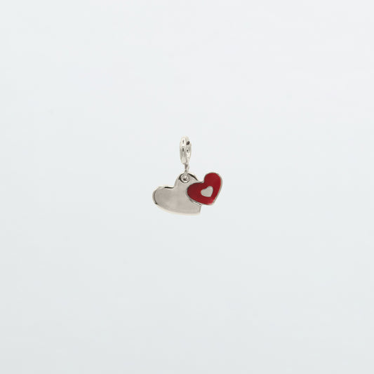 Charm tre cuori argento