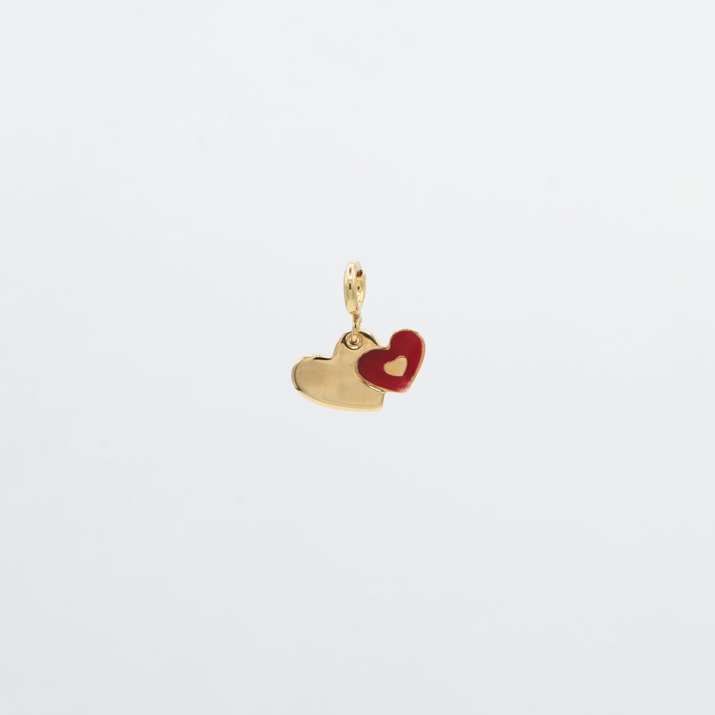 Charm tre cuori placcato oro