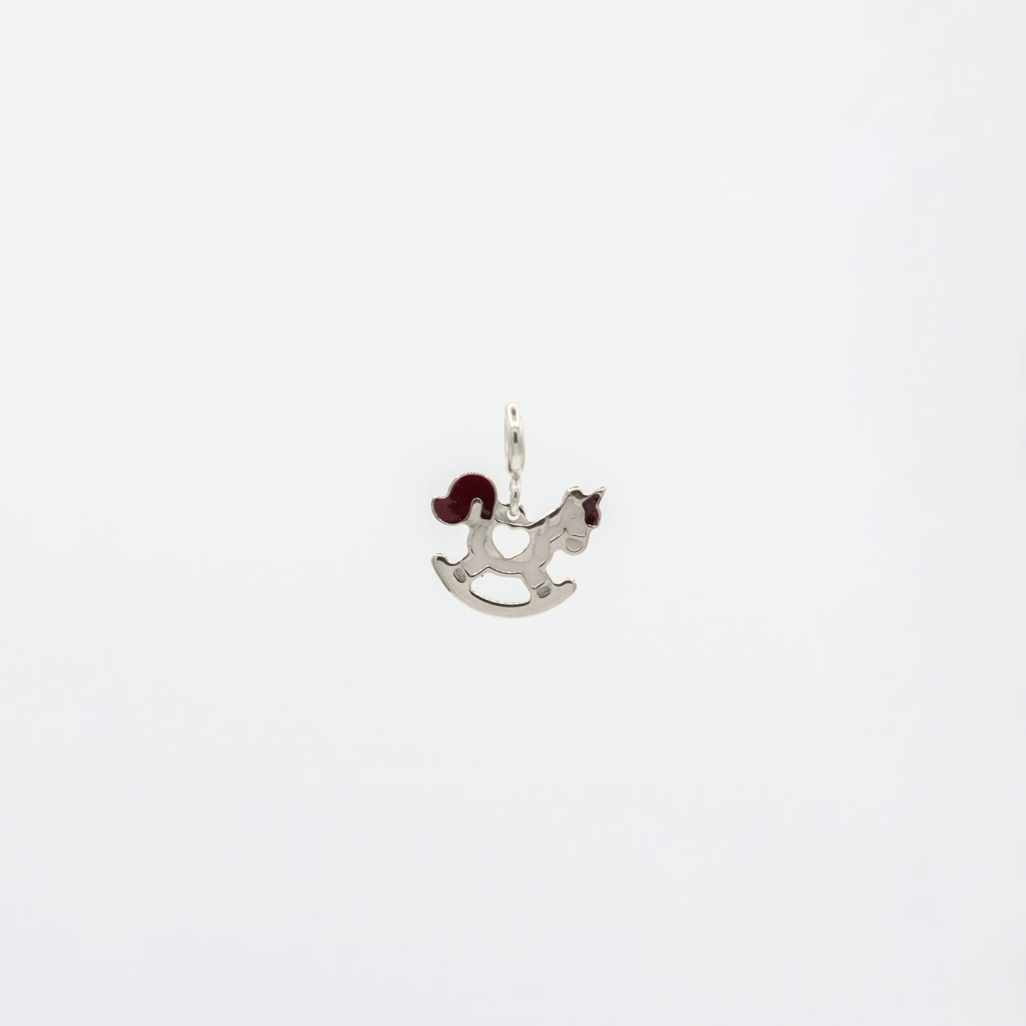 Charm unicorno a dondolo argento