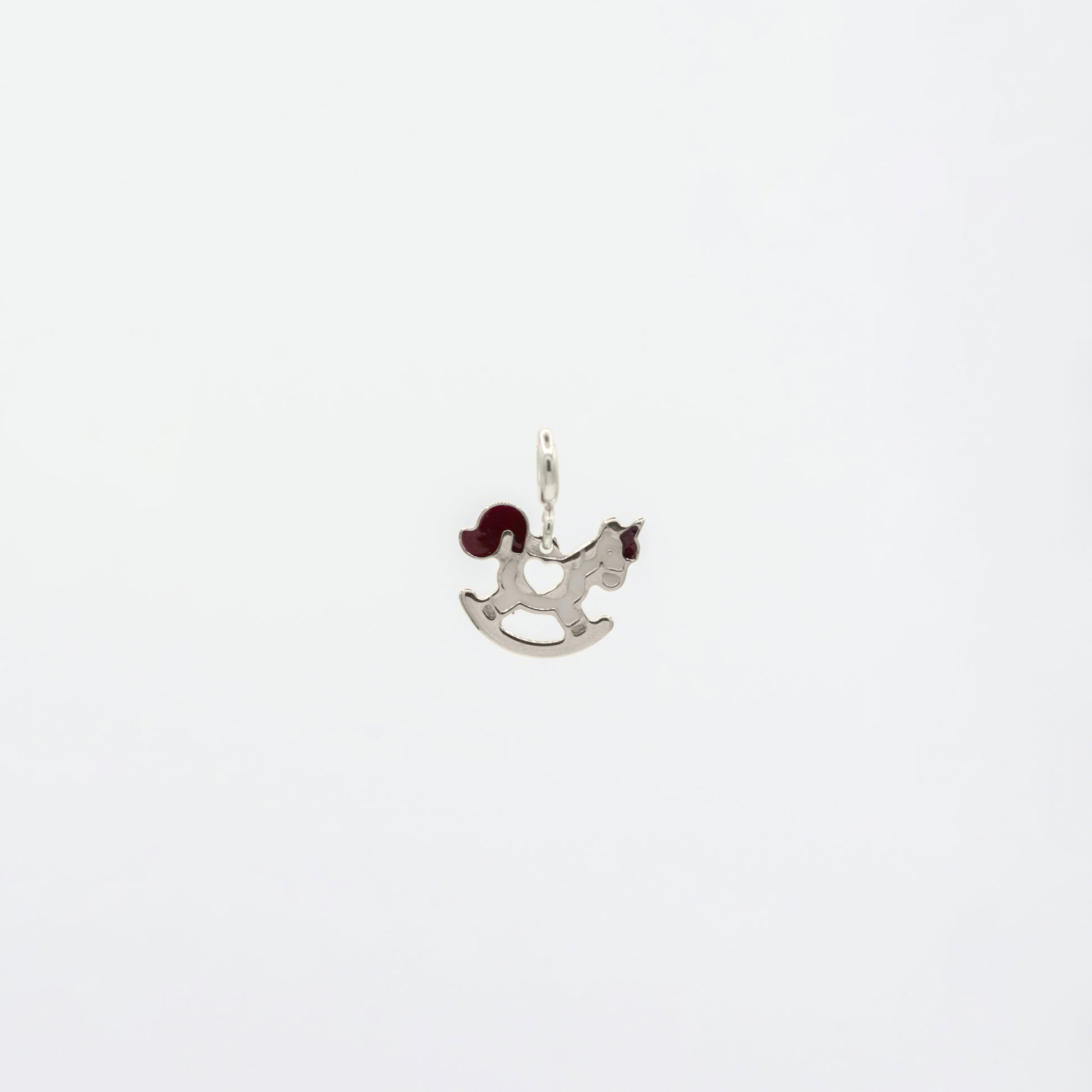 Charm unicorno a dondolo argento