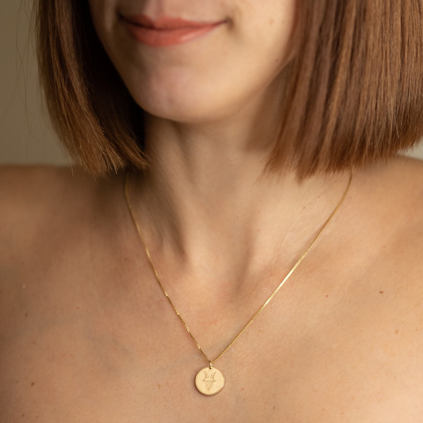 Charm Capricorno Placcato Oro