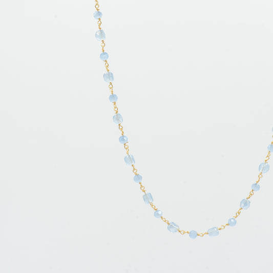 Collana Blu Oceano Placcata Oro