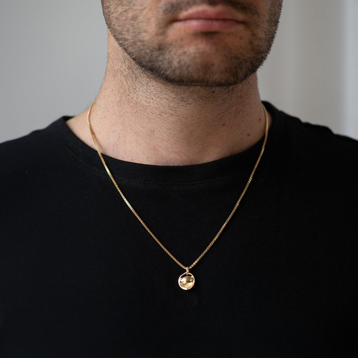 Collana con catena bizantina placcata oro 18 kt | Etrusca Milano – Viganò Milano 1919 Collana con catena bizantina placcata oro 18 kt | Etrusca Milano – Viganò Milano 1919