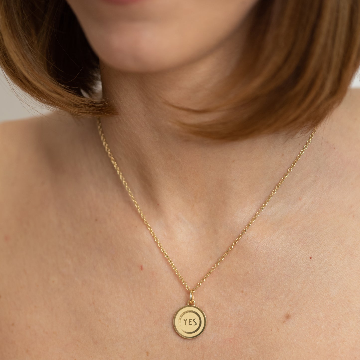 Collana Sì e No Placcata Oro